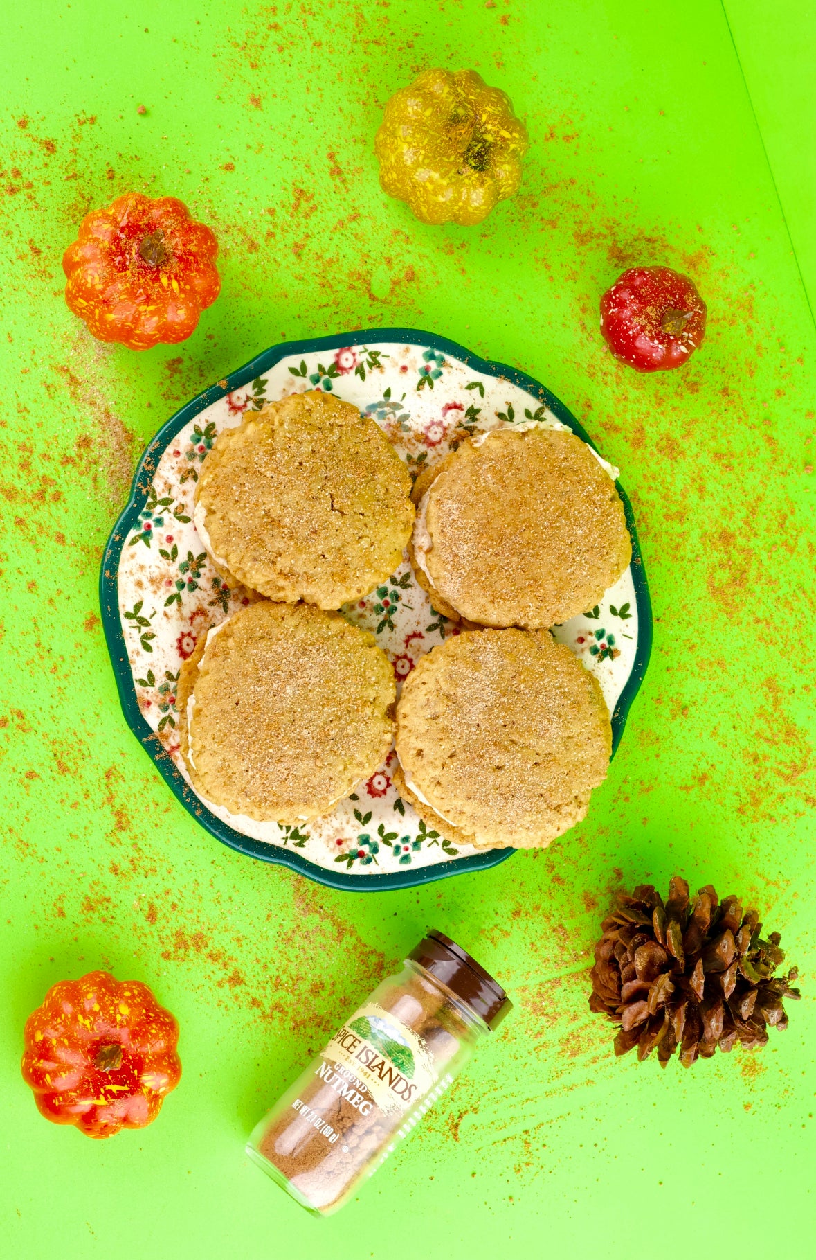 Pumpkin Spice Protein Cookie Sandwich