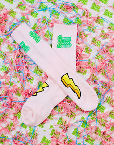 (3) YELLOW/PEACH/PURPLE pastel sock 2025 COLLECTION