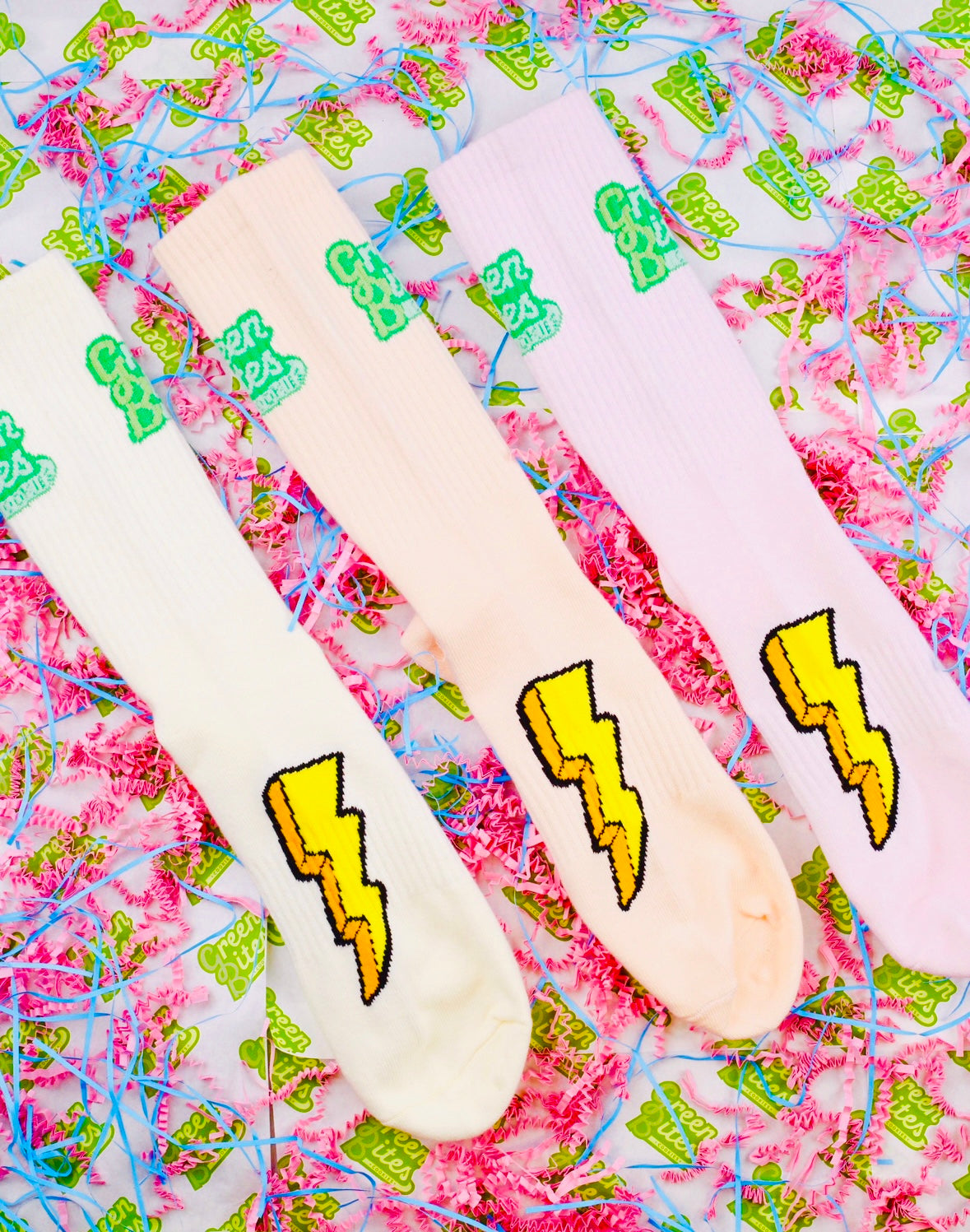 (3) YELLOW/PEACH/PURPLE pastel sock 2025 COLLECTION