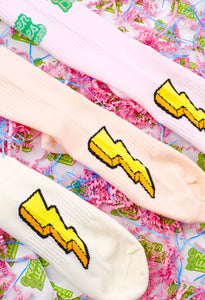 (3) YELLOW/PEACH/PURPLE pastel sock 2025 COLLECTION
