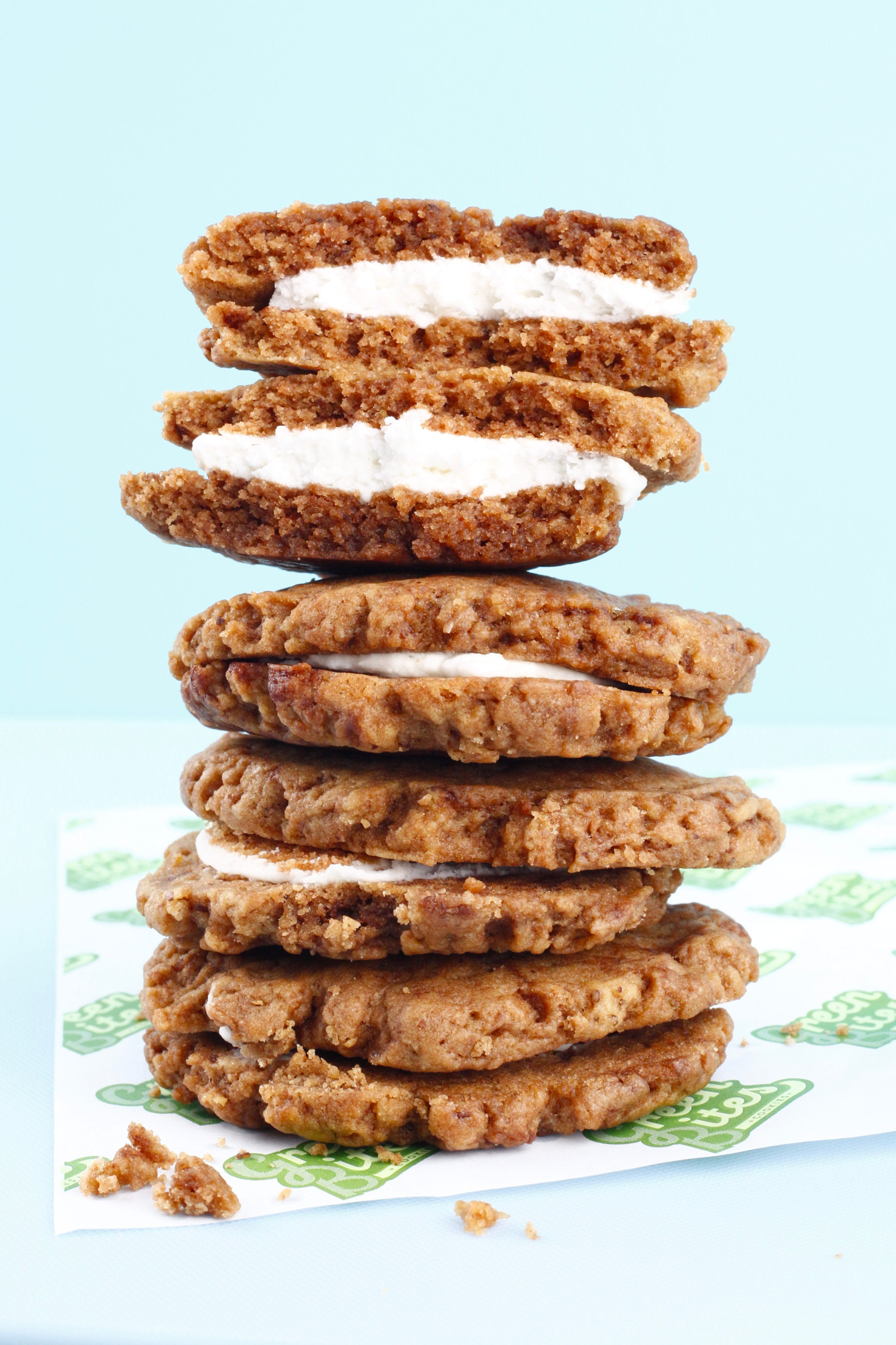 Cacao Protein Cookie Sandwiches